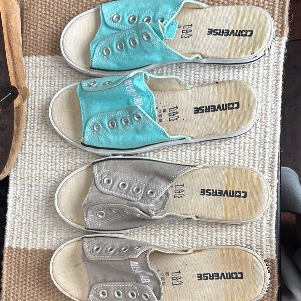 Converse Blue and Gray Sandals Slip-On Canvas